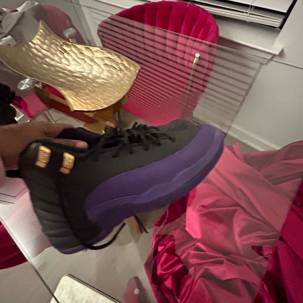 Jordan Kids Sneakers Black and Purple